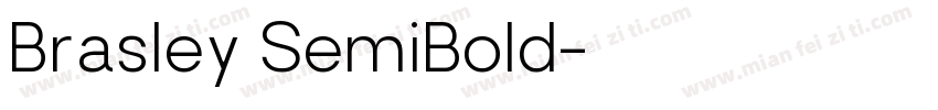 Brasley SemiBold字体转换